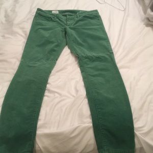 Green GAP Corduroy pants. Size 29/8R